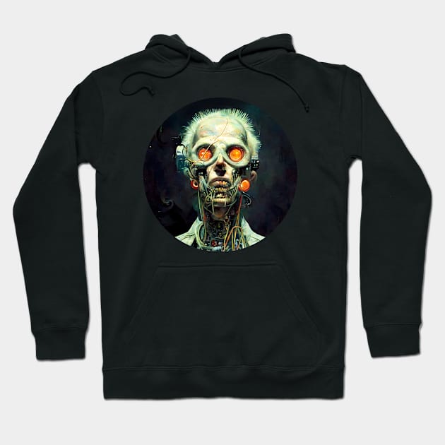 CyberGhoul Hoodie by Tim Molloy Art